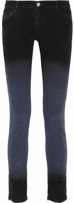EACH X OTHER Ombré mid-rise skinny corduroy jeans