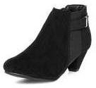 Dorothy Perkins Womens Black low shoe boots- Black