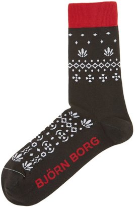 Bjorn Borg Men's Tribal knit single sock