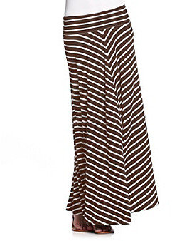 Amy Byer Knit Striped Maxi Skirt