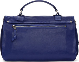 Proenza Schouler Cobalt Blue Leather PS1 Medium Messenger Bag