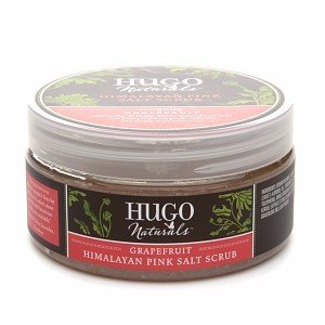 HUGO Naturals Himalayan Pink Salt Scrub, Energizing Grapefruit