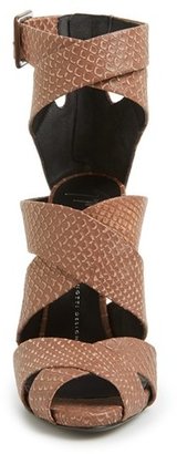 Giuseppe Zanotti 'Coline' Snake Embossed Leather Sandal (Women)