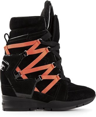 DSQUARED2 strappy hi-top sneakers