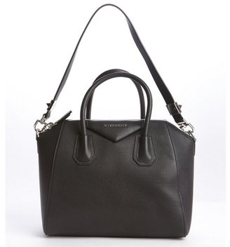 Givenchy black leather top handle convertible tote