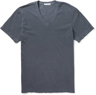 James Perse V-Neck Cotton-Jersey T-Shirt