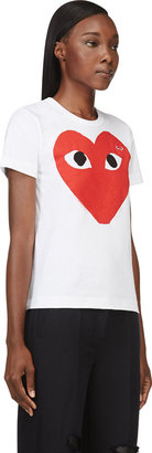 Comme des Garcons Play Red Heart Emblem Patch Applique T-Shirt