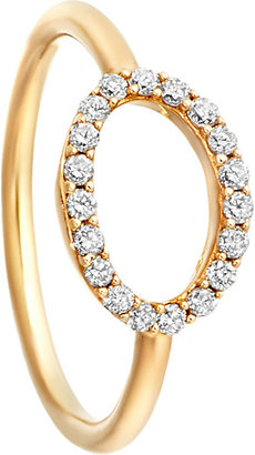 Astley Clarke 14ct yellow gold halo diamond ring