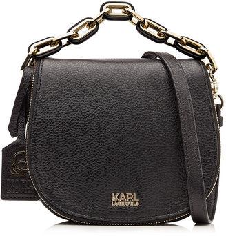 Karl Lagerfeld Paris Cross-Body Leather Bag
