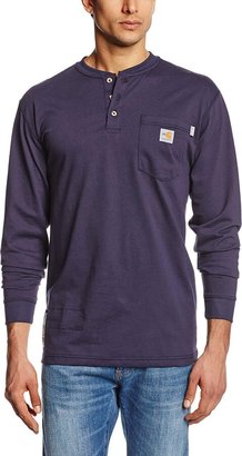 Carhartt mens Flame Resistant Force Cotton Long Sleeve (Big & Tall) henley shirts