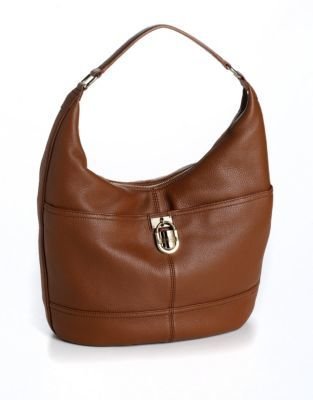 Calvin Klein Modena Pebbled Leather Hobo Bag