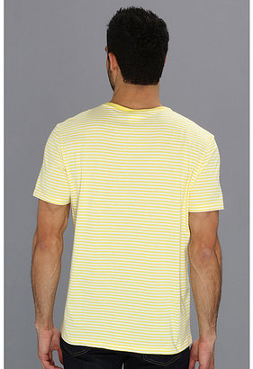 Lacoste Short Sleeve Heritage Stripe V-Neck Jersey T-Shirt