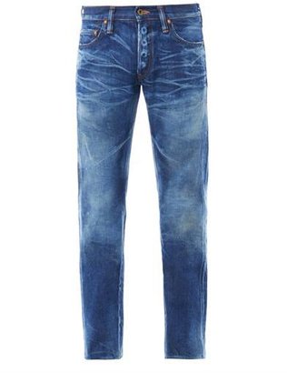 PRPS NOIR Rambler distressed straight-leg jeans