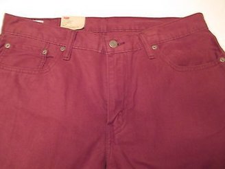 Levi's Levis 514 Mens Jeans-  Red Brown Straight Leg - Slim Fit - Sits below waist