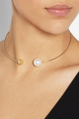 Hampton Sun Sophie Bille Brahe Deesse 14-karat gold pearl necklace
