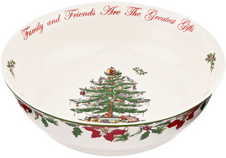 Spode Exclusive Christmas Tree 2014 Large Annual Low Serving Bowl 10"