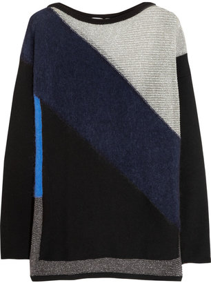 Vionnet Mesh-panelled knitted sweater