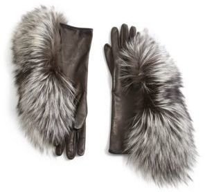 Maison Margiela Fox Fur & Leather Gloves