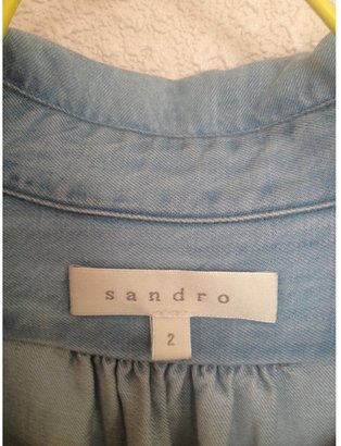 Sandro denim shirtwaister-dress