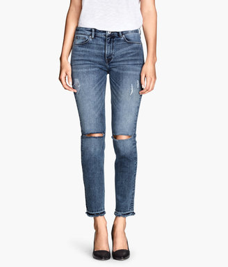 H&M Ankle-length Jeans Skinny fit - Denim blue - Ladies
