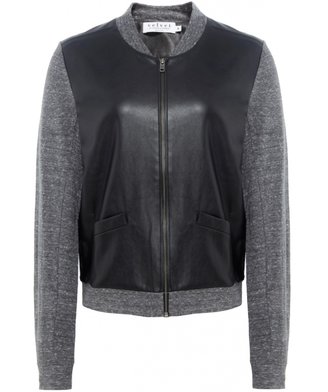 Velvet by Graham & Spencer Noria Faux Leather Jersey Jacket