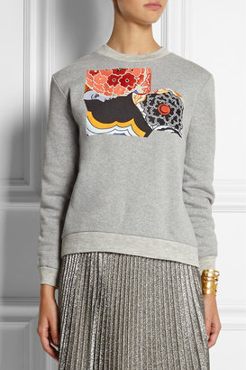 Michael Van Der Ham Embroidered cotton-jersey sweatshirt
