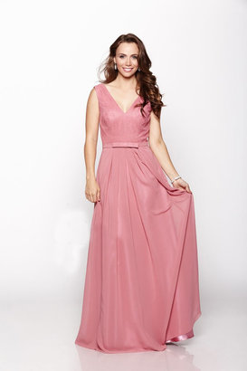 Milano Formals - Chic Bow Evening Gown Dress E2083