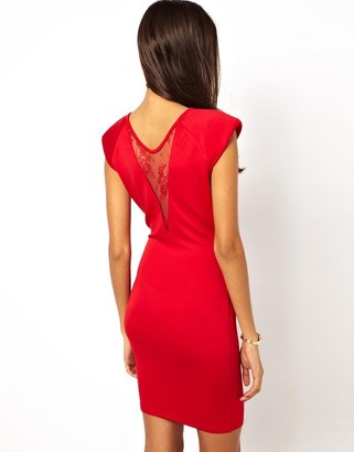 AX Paris Bodycon Dress with Lace Insert