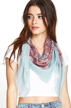 Forever 21 Frayed Paisley Scarf