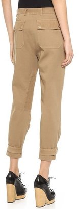 Band Of Outsiders Corduroy Patch Slouchy Chino Pants