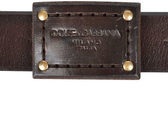 Dolce & Gabbana Leather Plated Belt