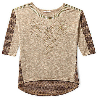 Miss Me Chevron Embellished Top