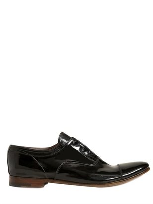Premiata Brushed Leather Oxford Laceless Shoes