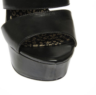 Jessica Simpson Ericka Leather Patent Black Womens Ladies Shoe