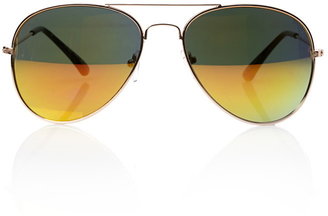 21men 21 MEN mirrored aviator sunglasses