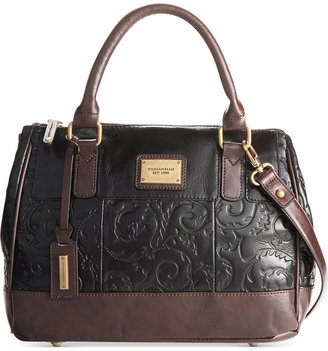 Tignanello Classic Beauty Embossed Vintage Leather Status Satchel
