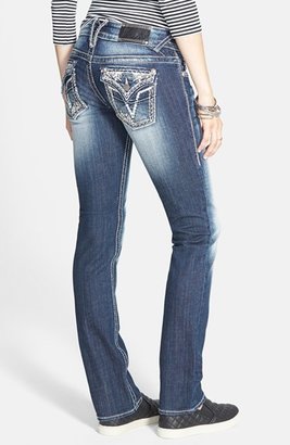 Vigoss 'New York' Embellished Bootcut Jeans (Dark Wash) (Juniors)