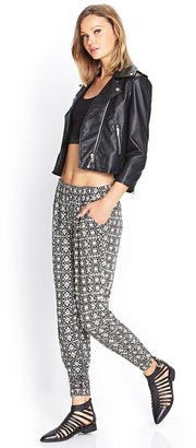 Forever 21 Abstract Geo Woven Joggers
