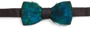 Monsieur Jean Yves Pre-Tied Peacock & Silk Bow Tie