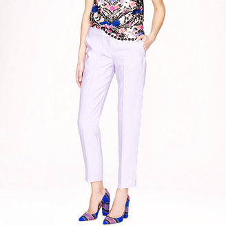 J.Crew Collection wool-silk scalloped pant