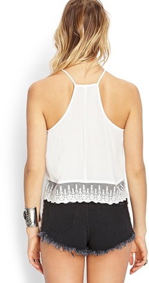 Forever 21 Poetic Crochet Lace Cami