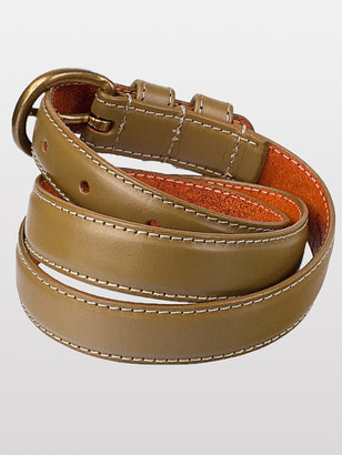 American Apparel Skinny Feathered Edge Leather Belt