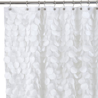 Bed Bath & Beyond Gigi White Fabric Shower Curtain