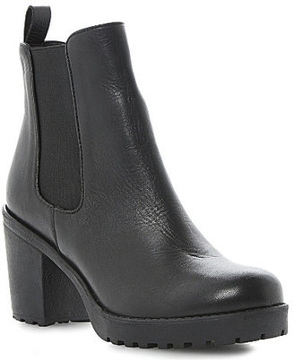 Dune Pring leather cleated ankle boots