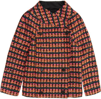 J.Crew Collection Neon tweed jacket