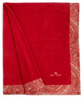 Etro Satin-Trimmed Paisley Bath Towel