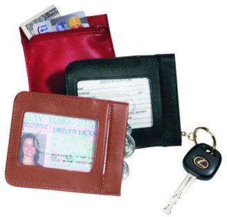 Royce Leather Id Wallet Case in Top Grain Nappa Leather