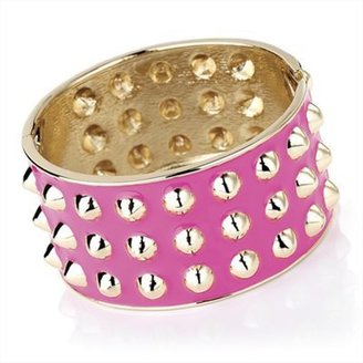 Swesky Modern gold and neon pink colour bangle with spikes