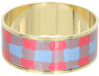 Marc by Marc Jacobs Molly Check Bangle (Coral Red Multi (Oro)) - Jewelry