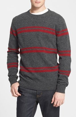 Ben Sherman Stripe Lambswool Blend Crewneck Sweater